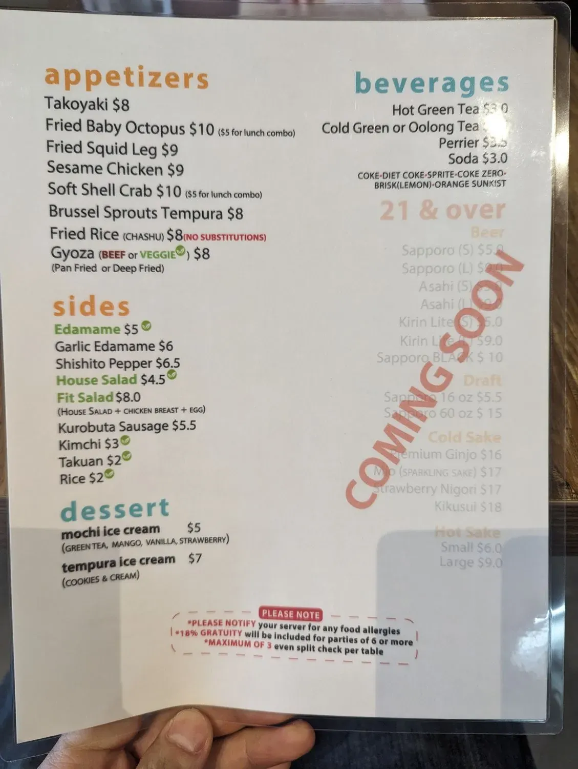 Menu 1