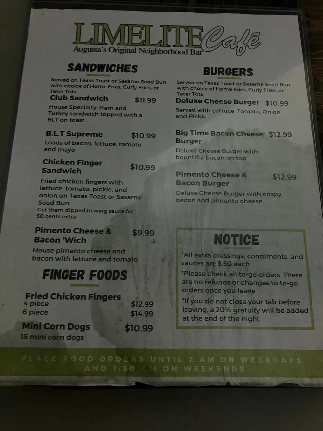 Menu 2