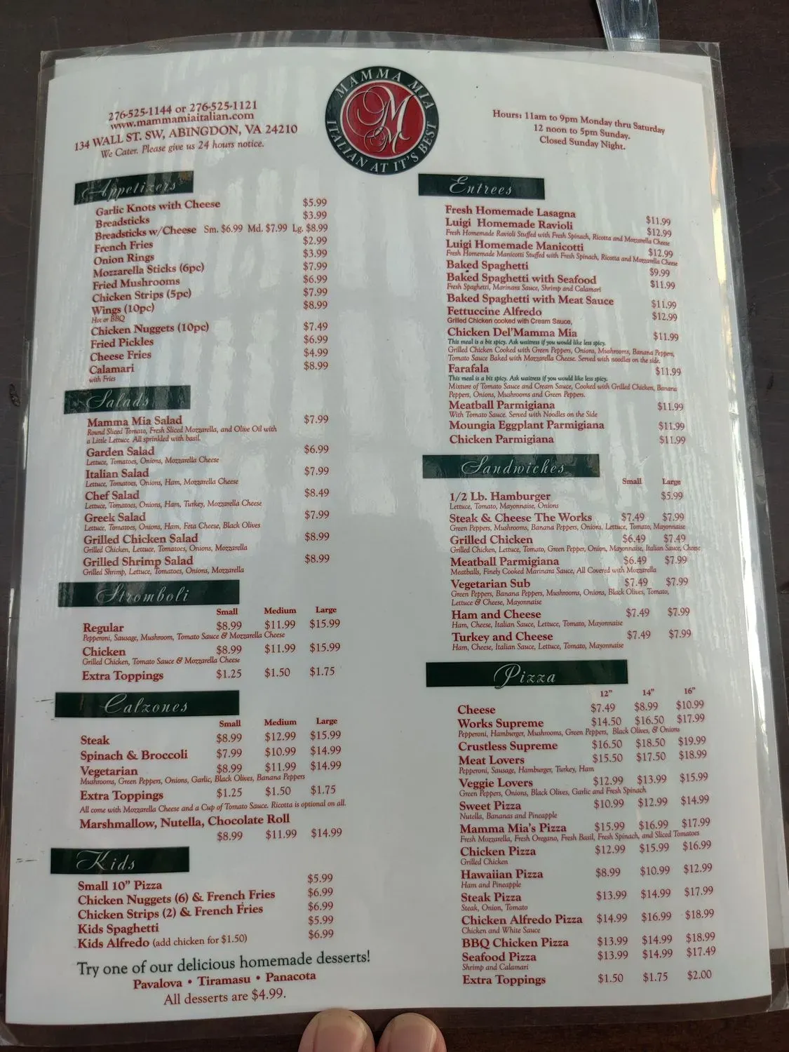 Menu 2