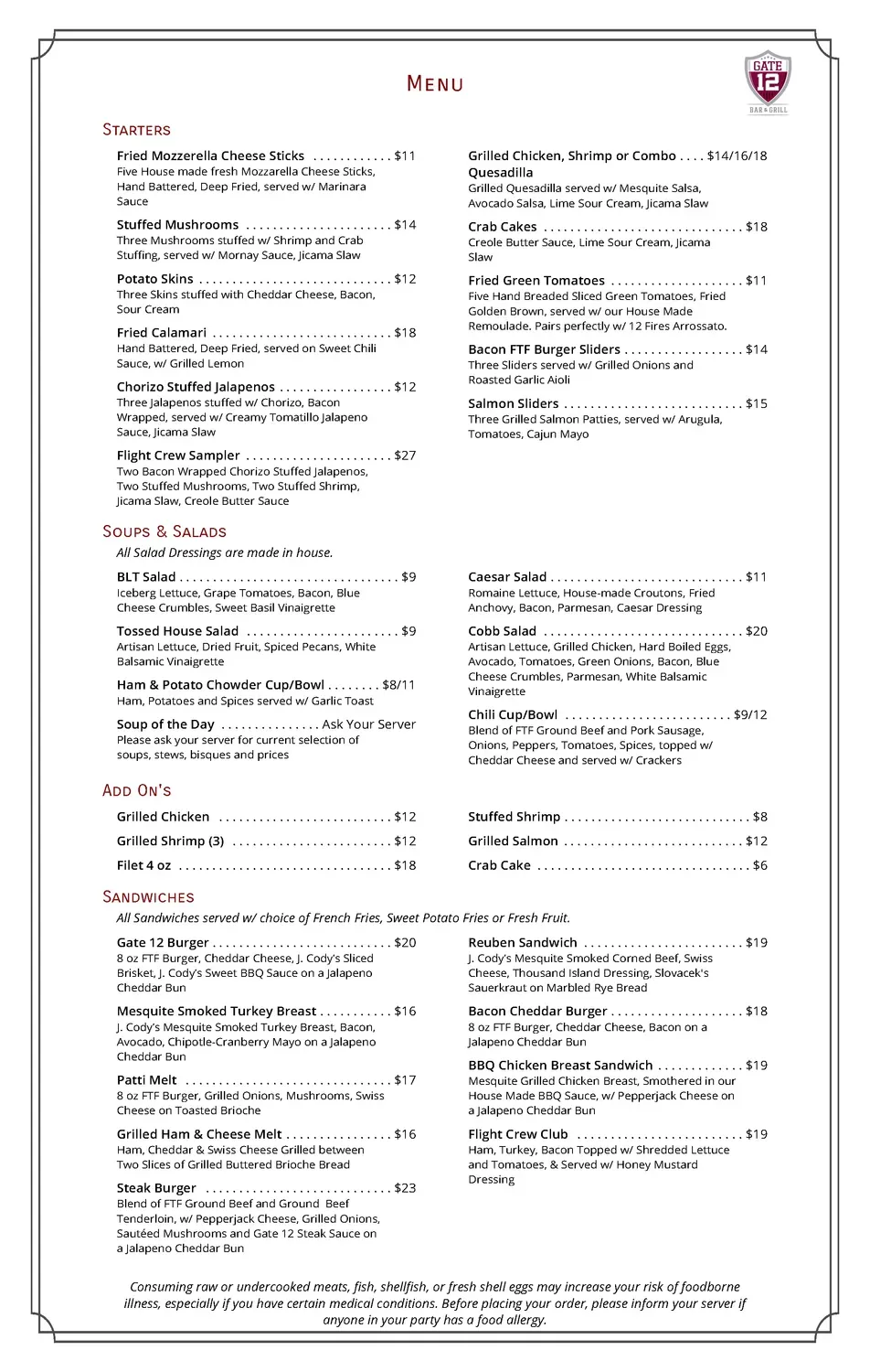 Menu 2