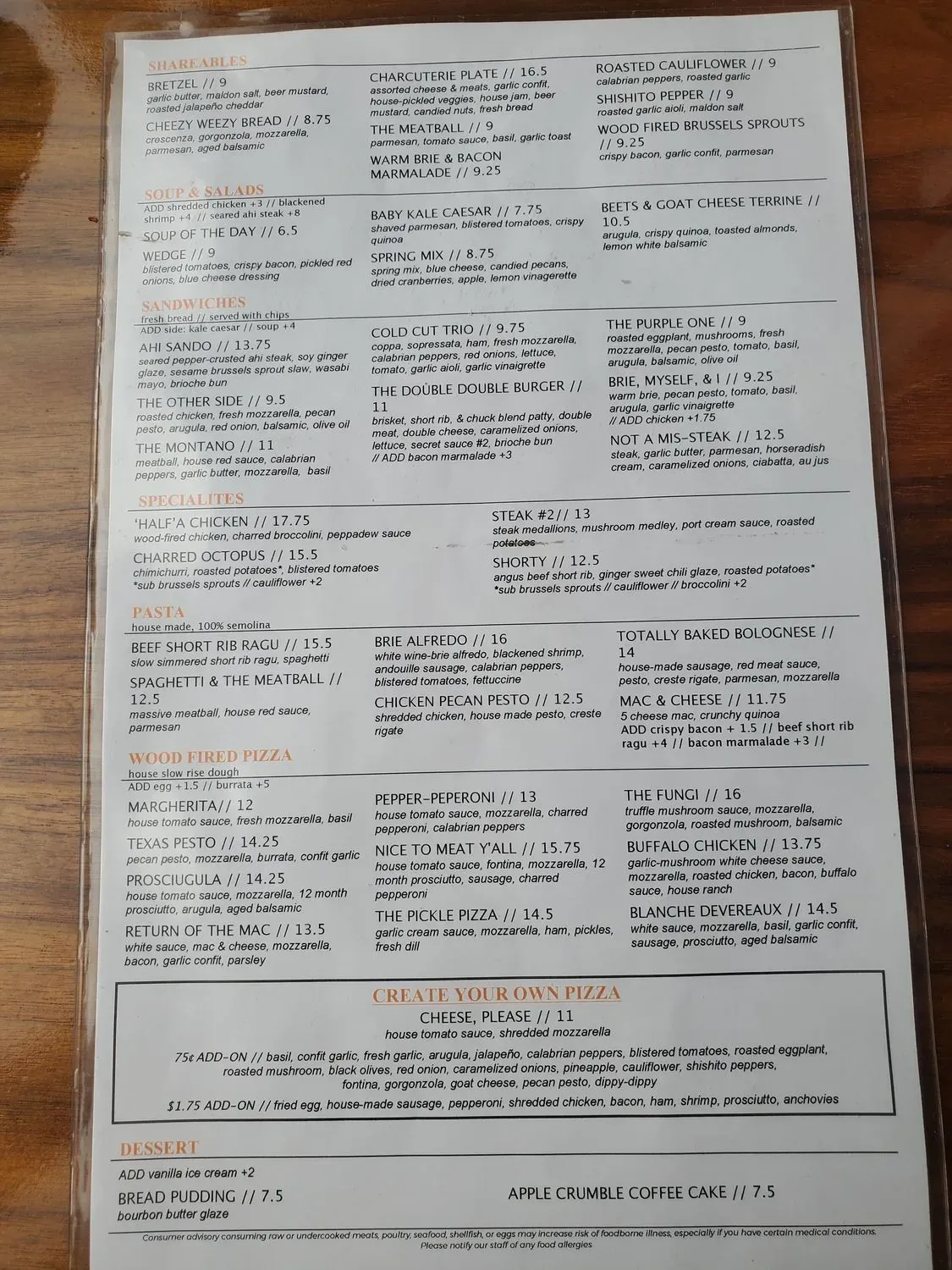 Menu 1