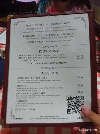 Menu 5