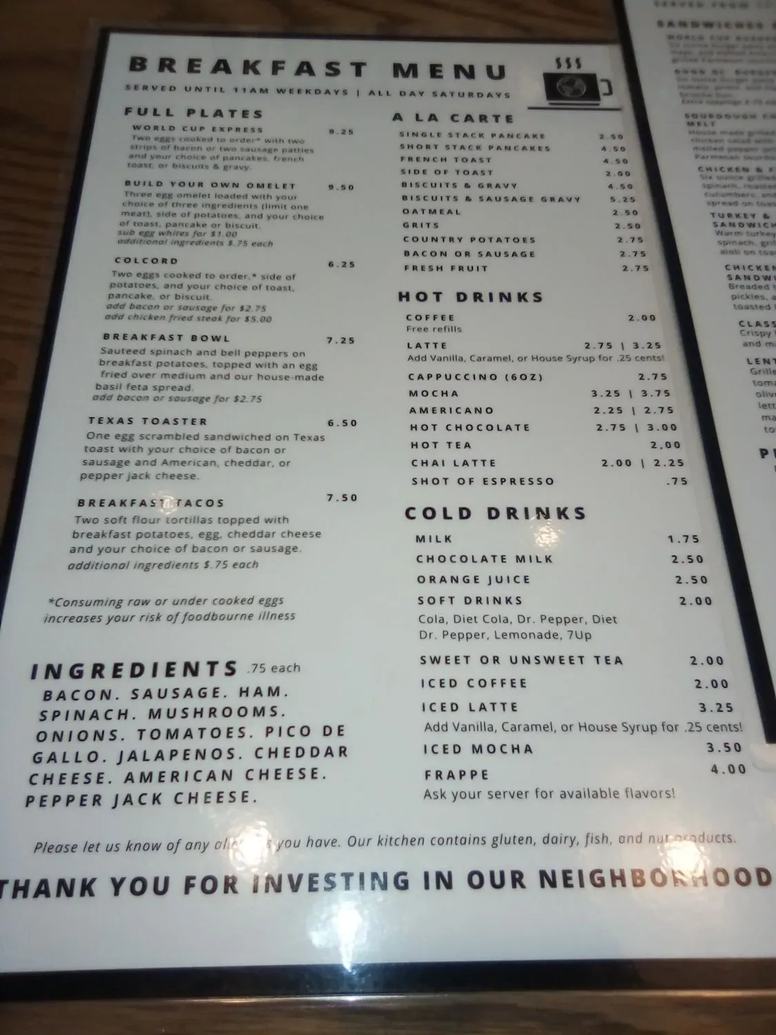 Menu 4