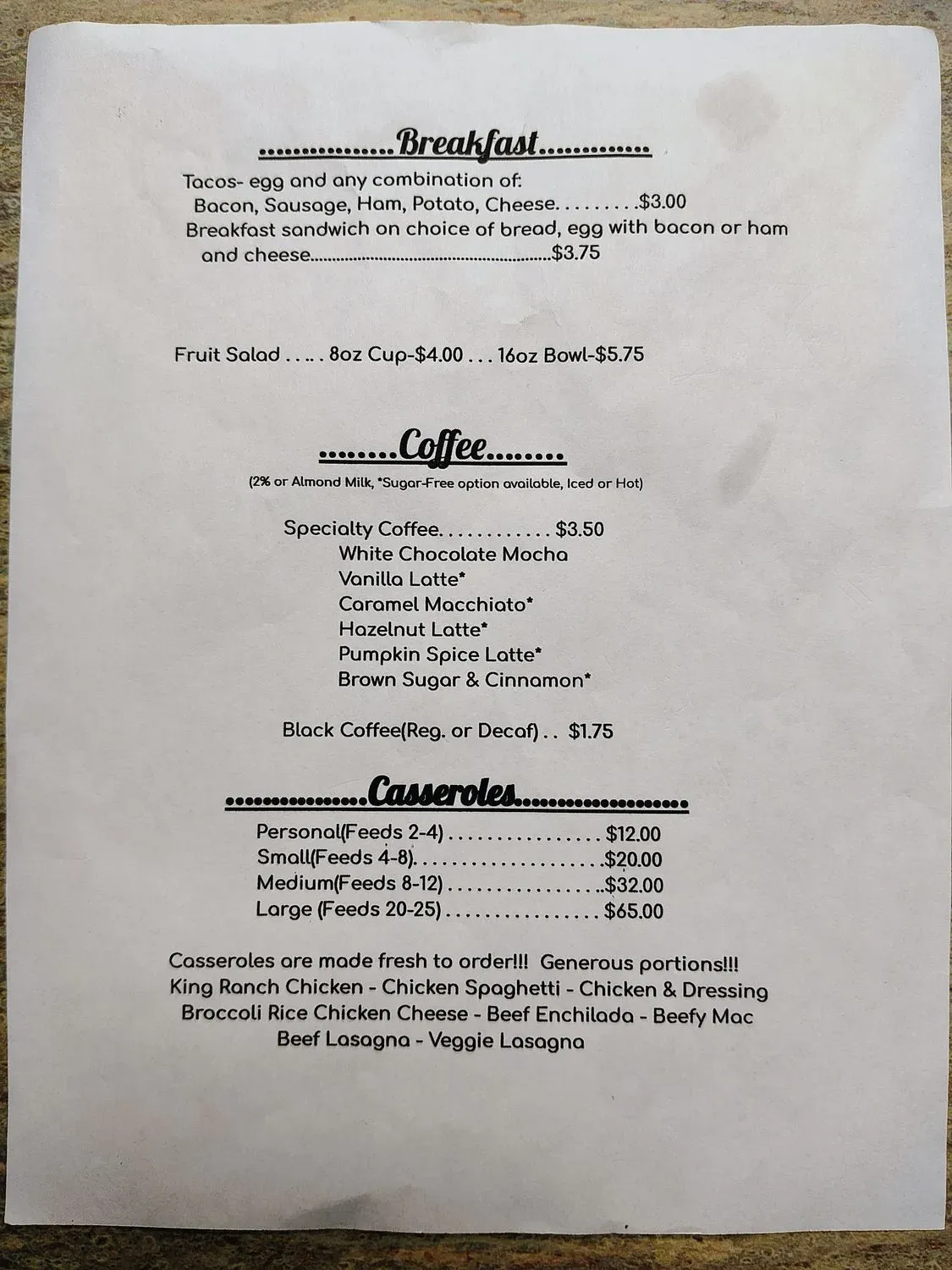 Menu 2