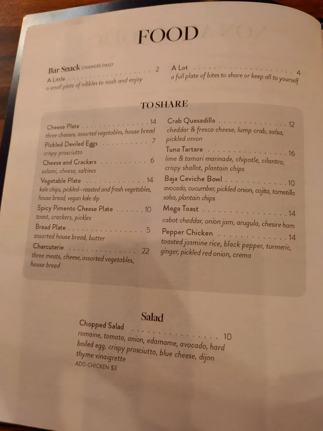 Menu 4