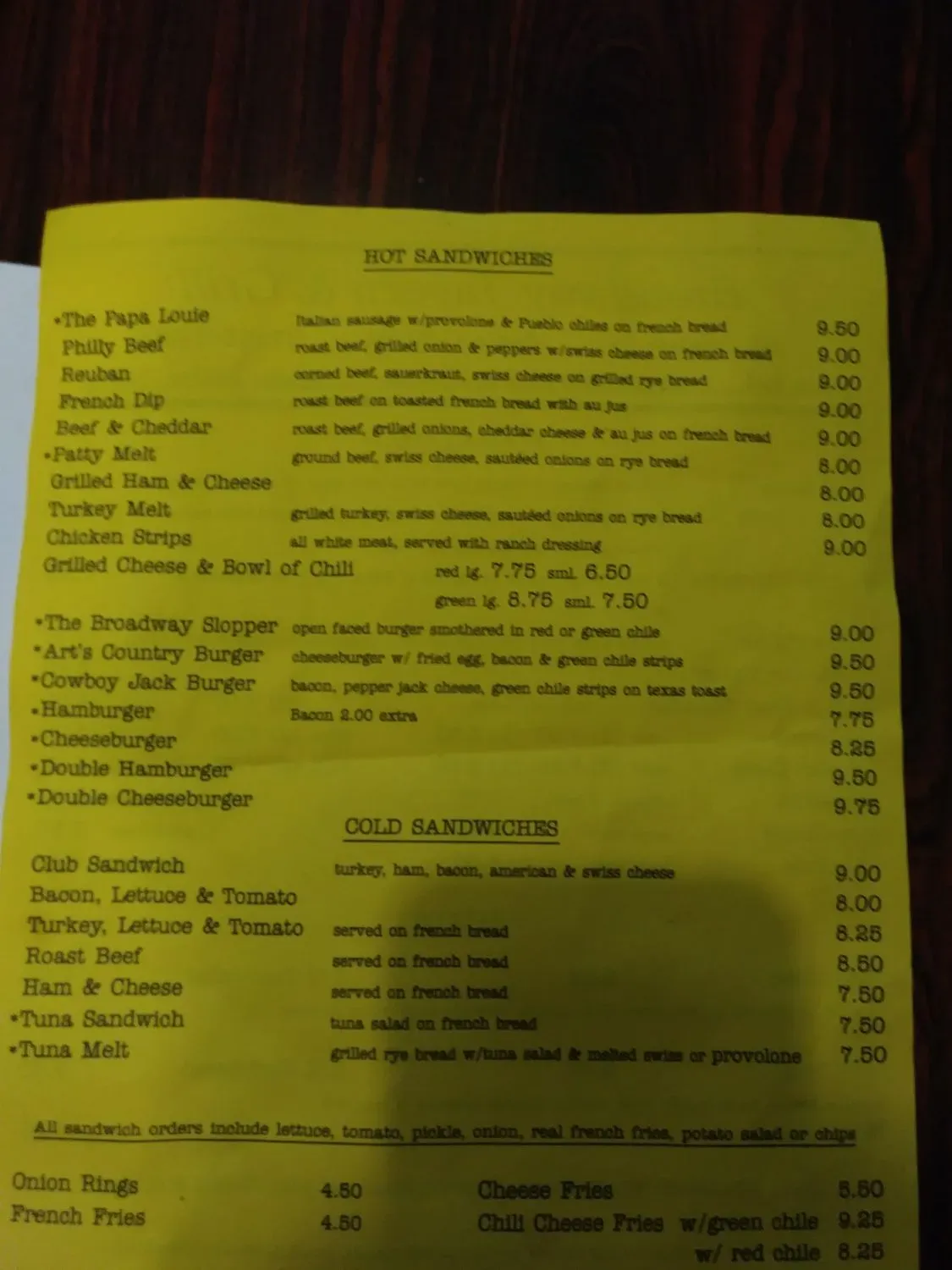 Menu 2