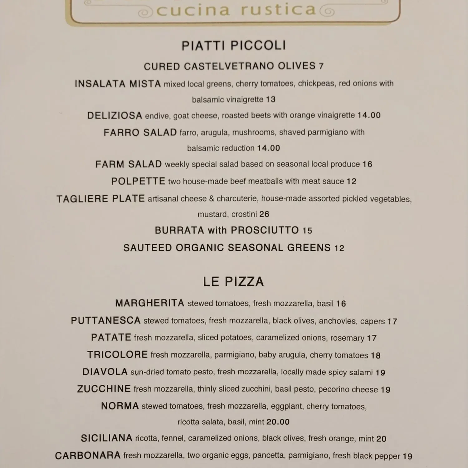 Menu 1