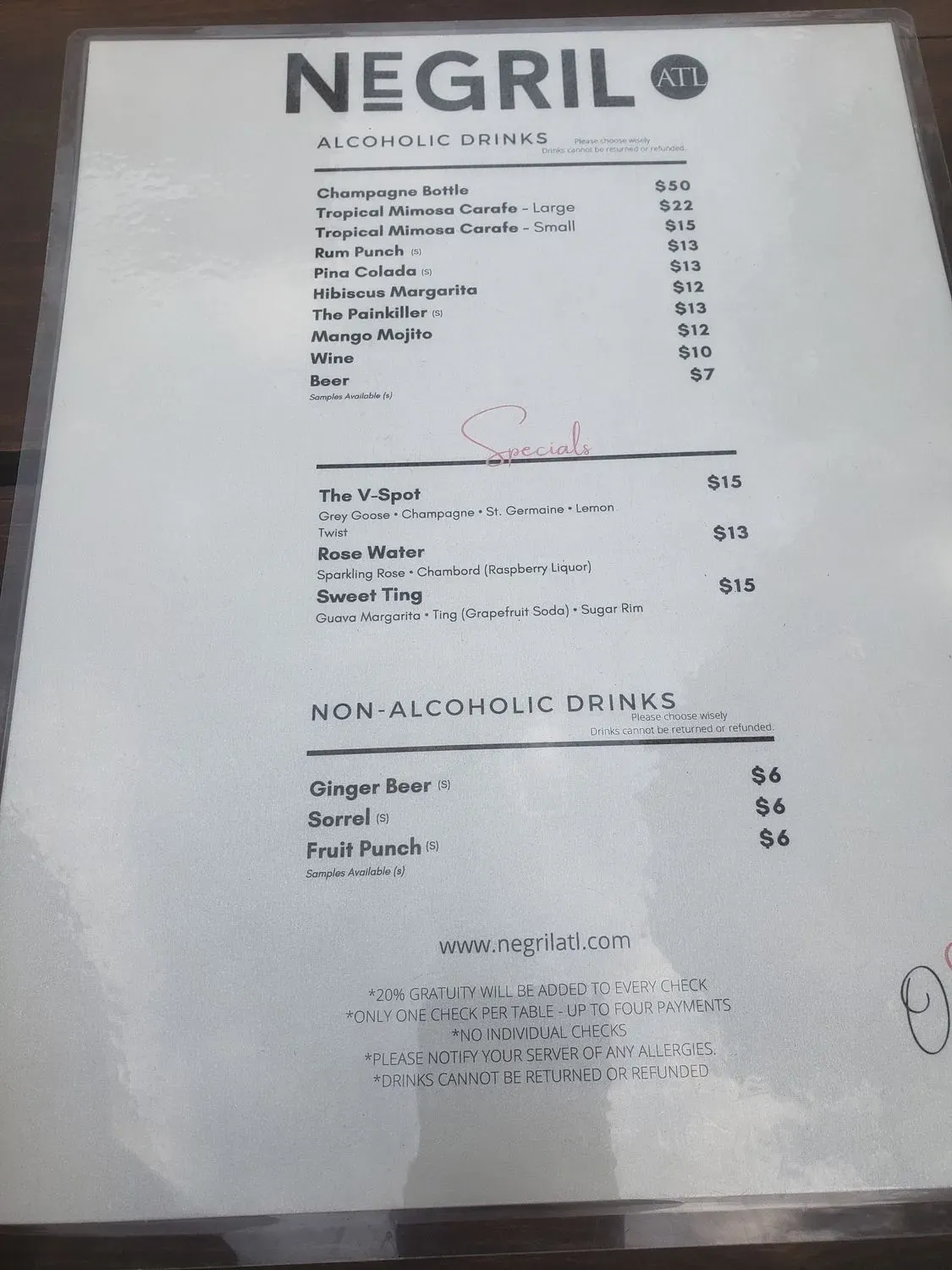 Menu 6