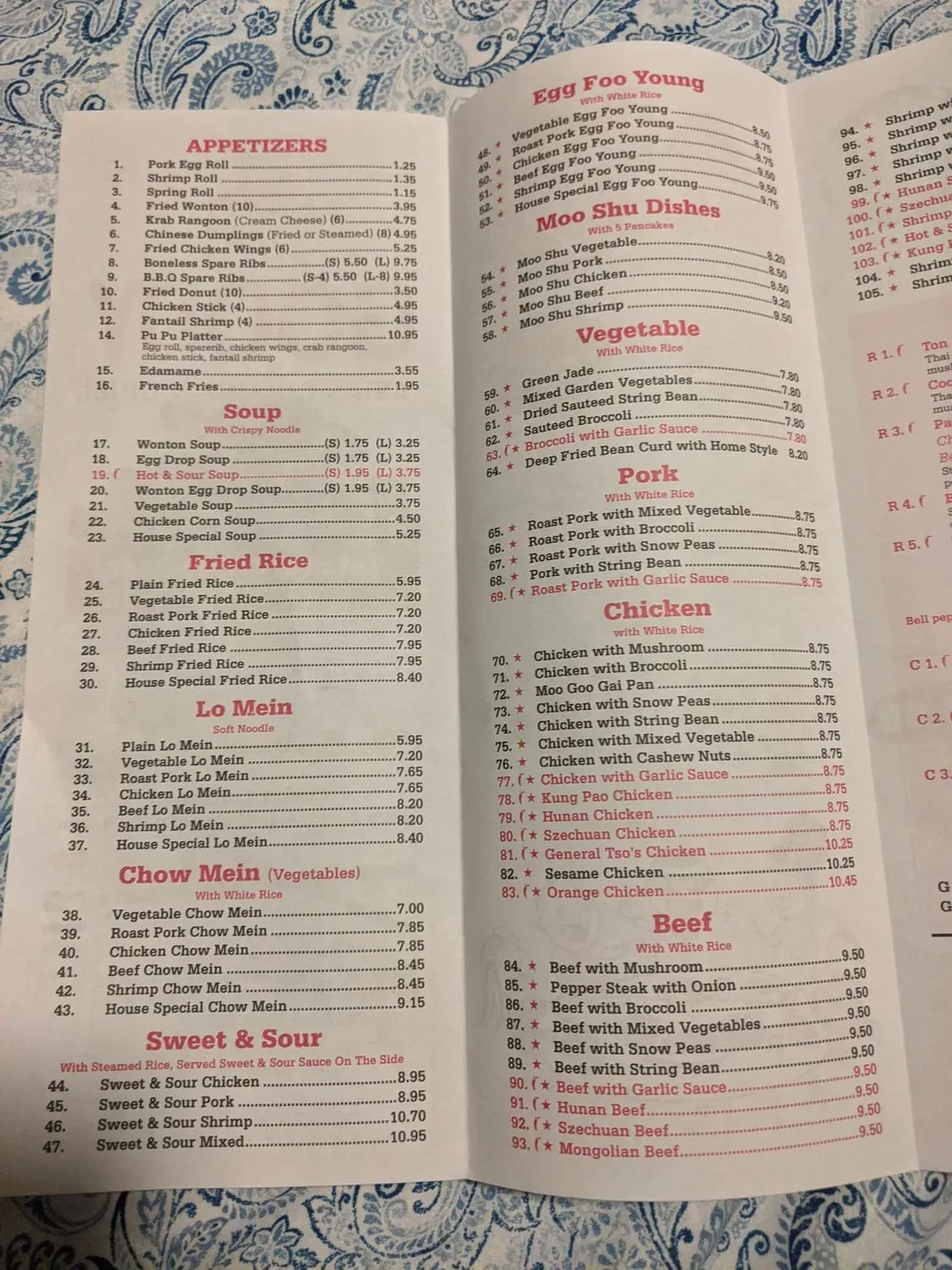 Menu 5