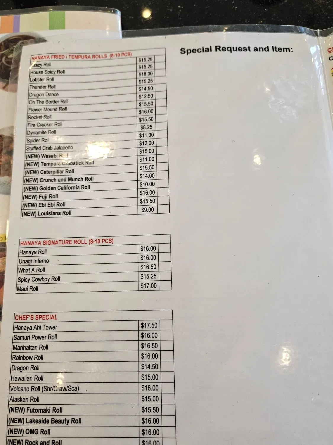 Menu 6