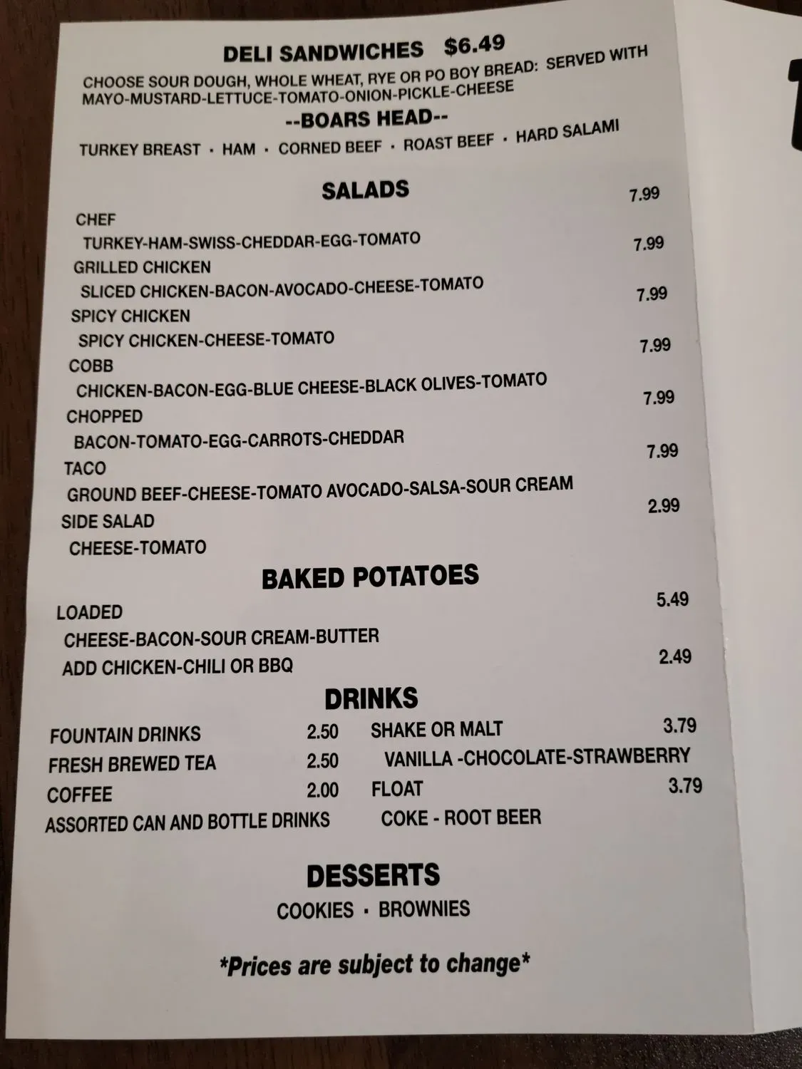 Menu 1