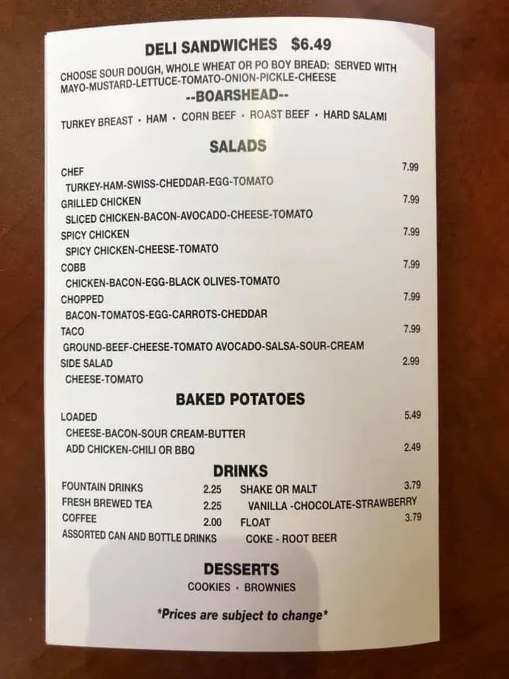 Menu 5