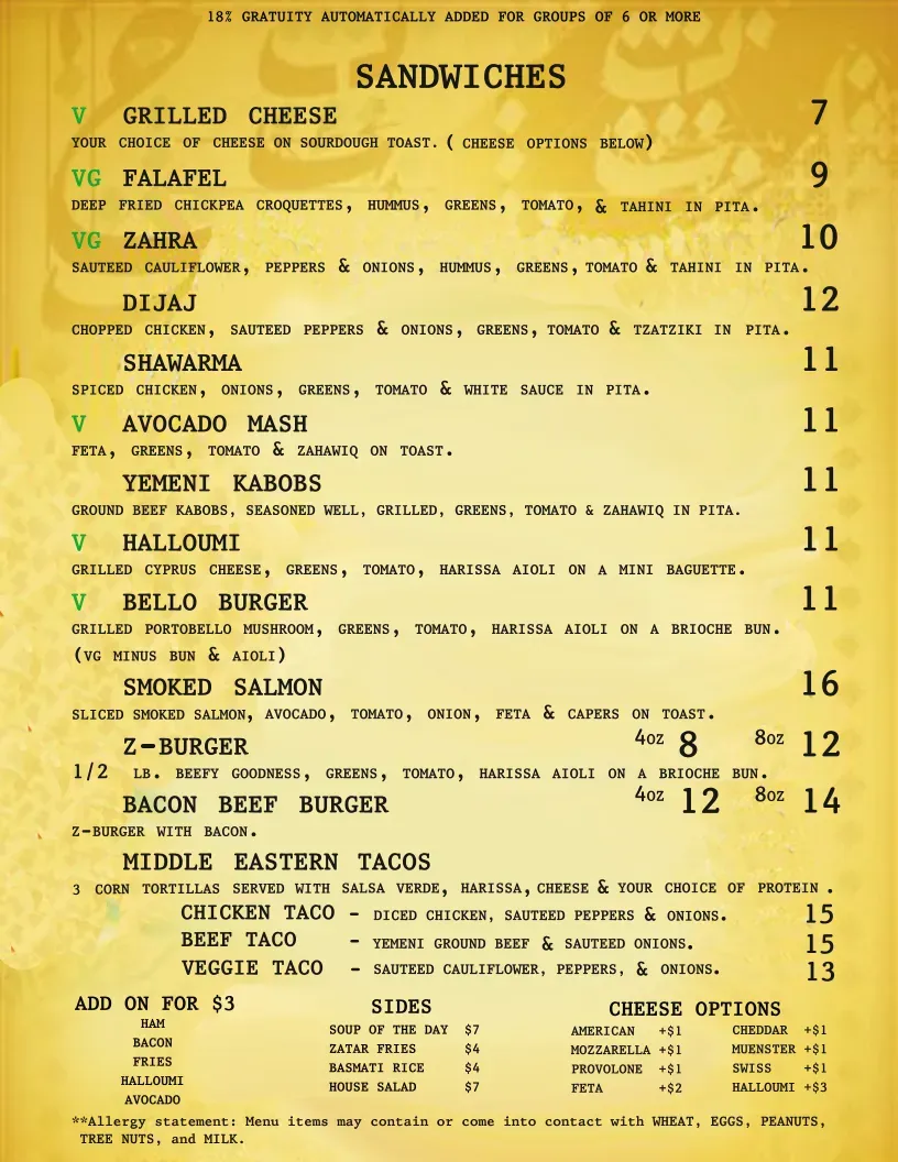 Menu 4