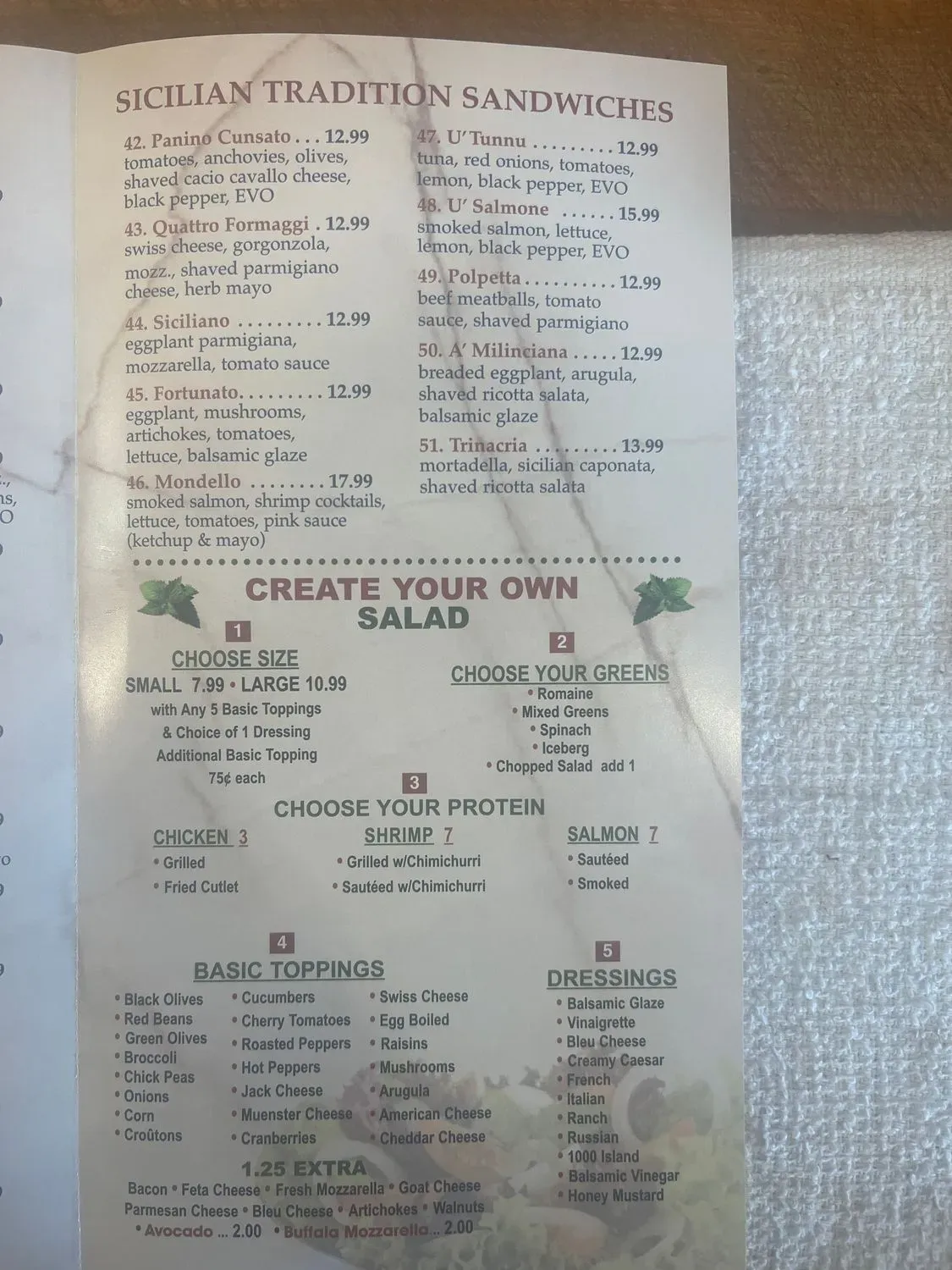 Menu 2