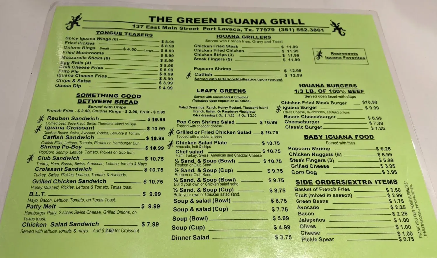 Menu 5