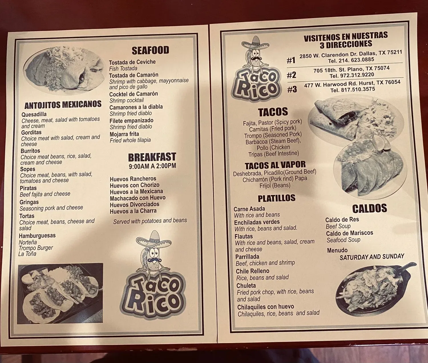 Menu 1