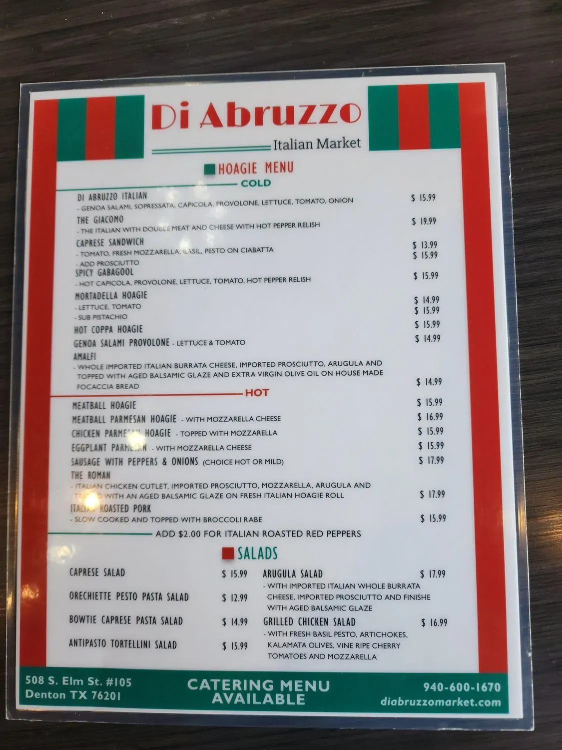 Menu 1