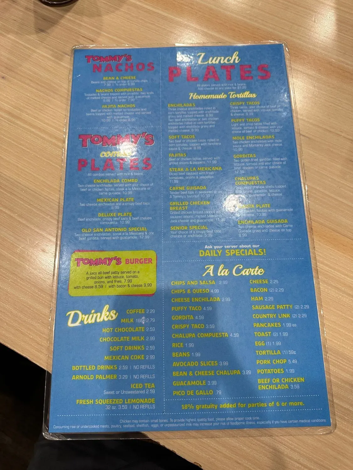 Menu 5