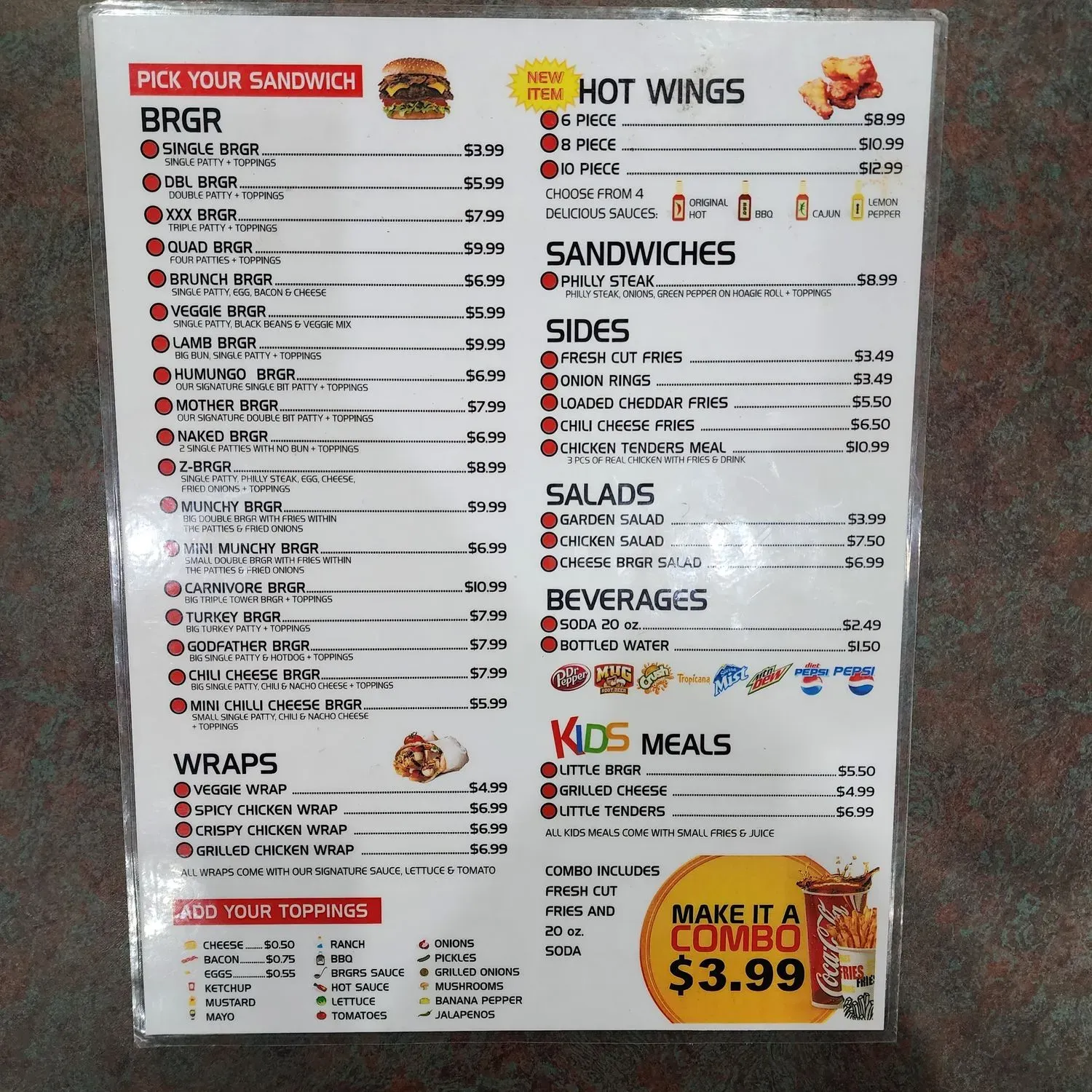 Menu 2