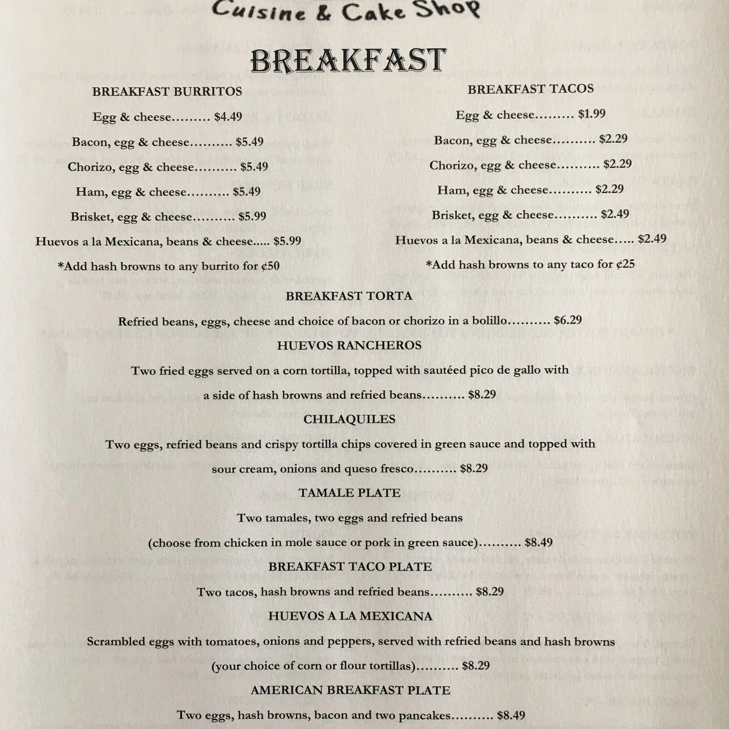 Menu 2