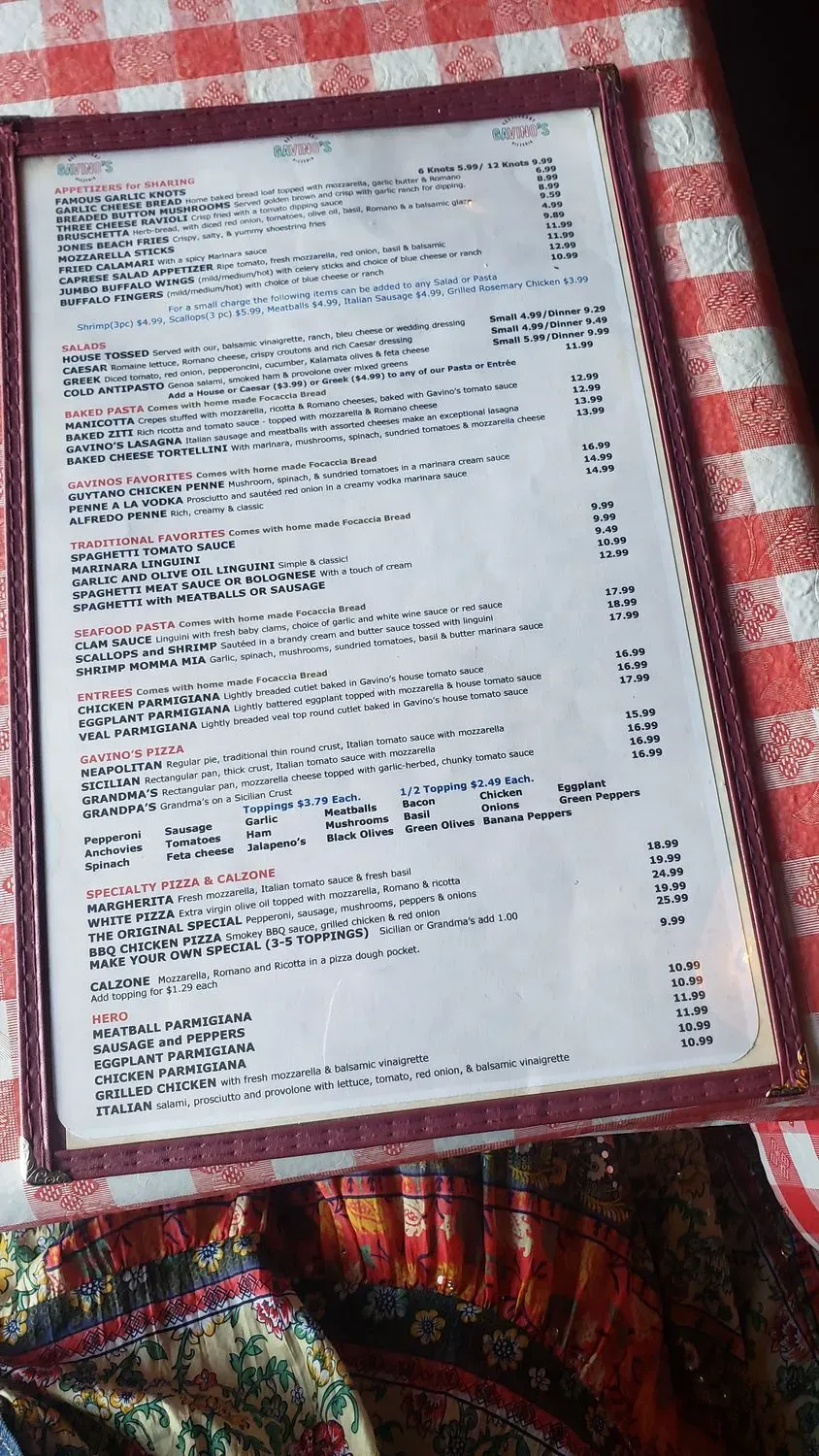 Menu 1