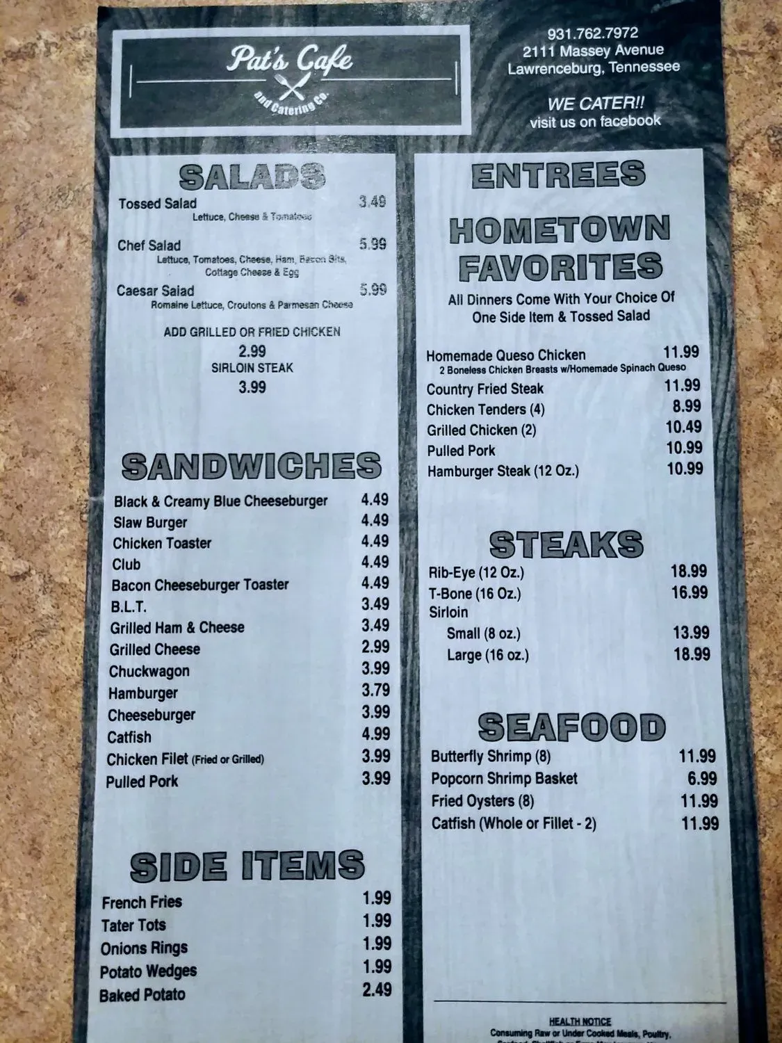 Menu 6