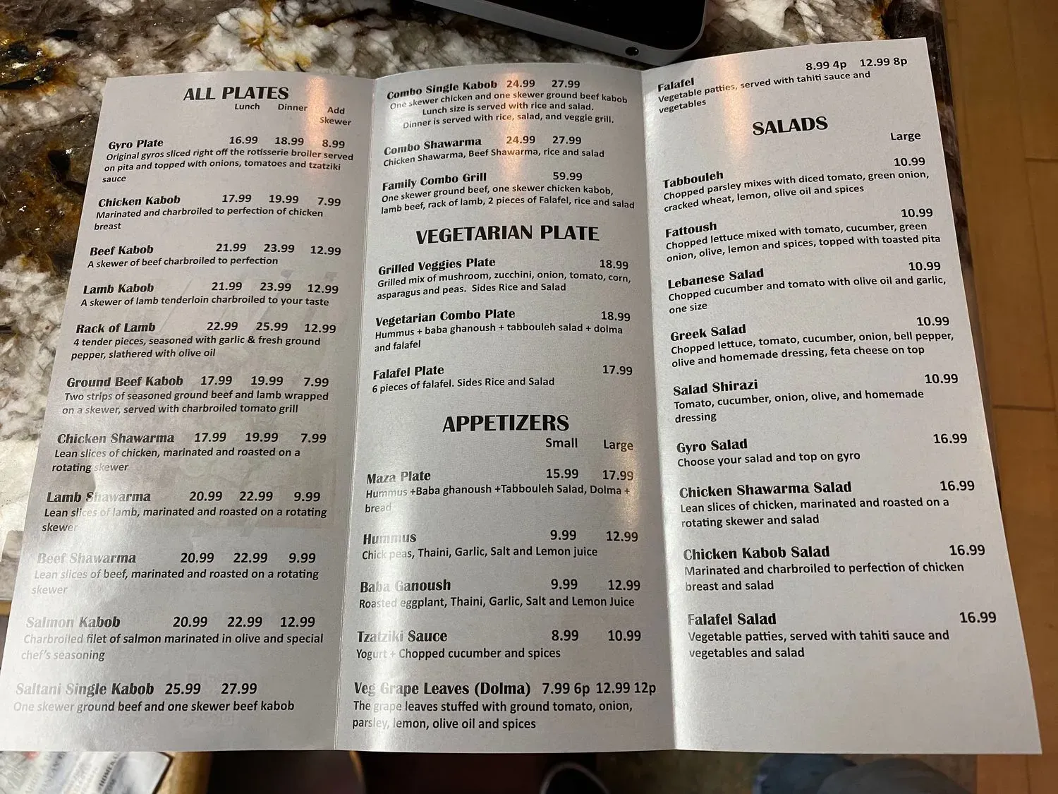 Menu 4