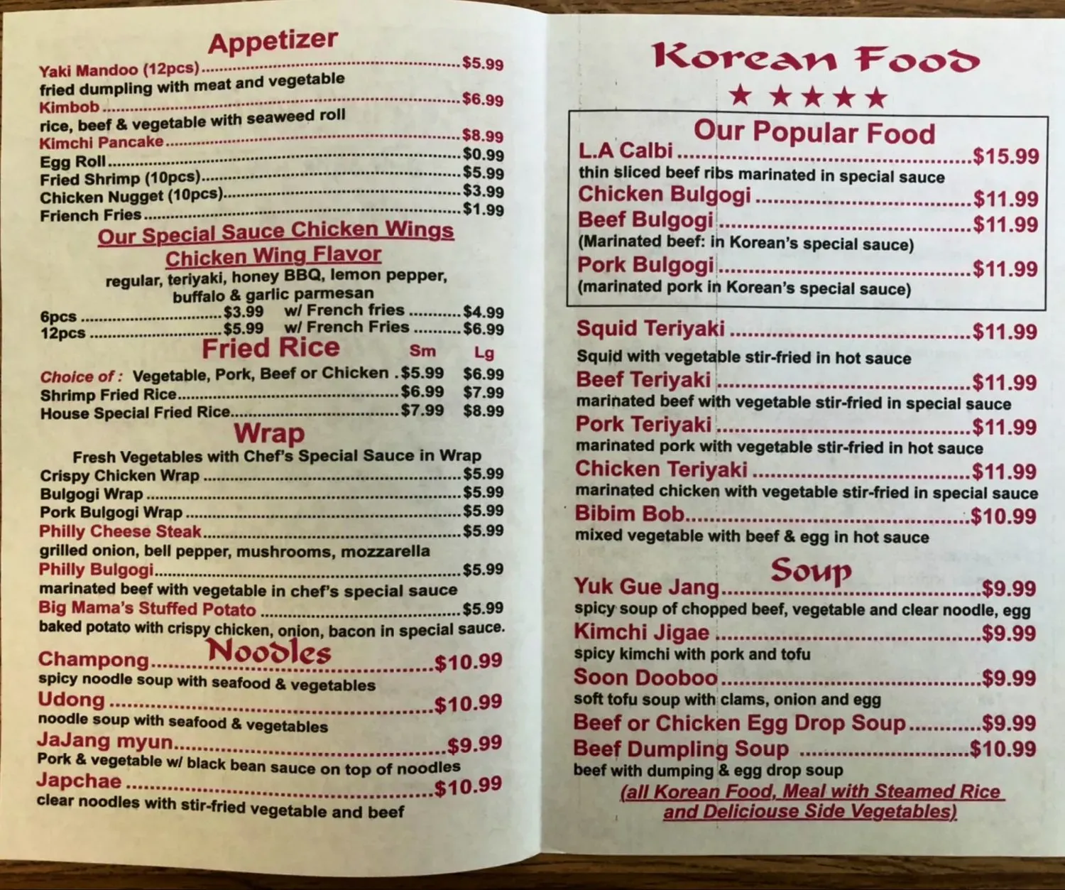 Menu 2