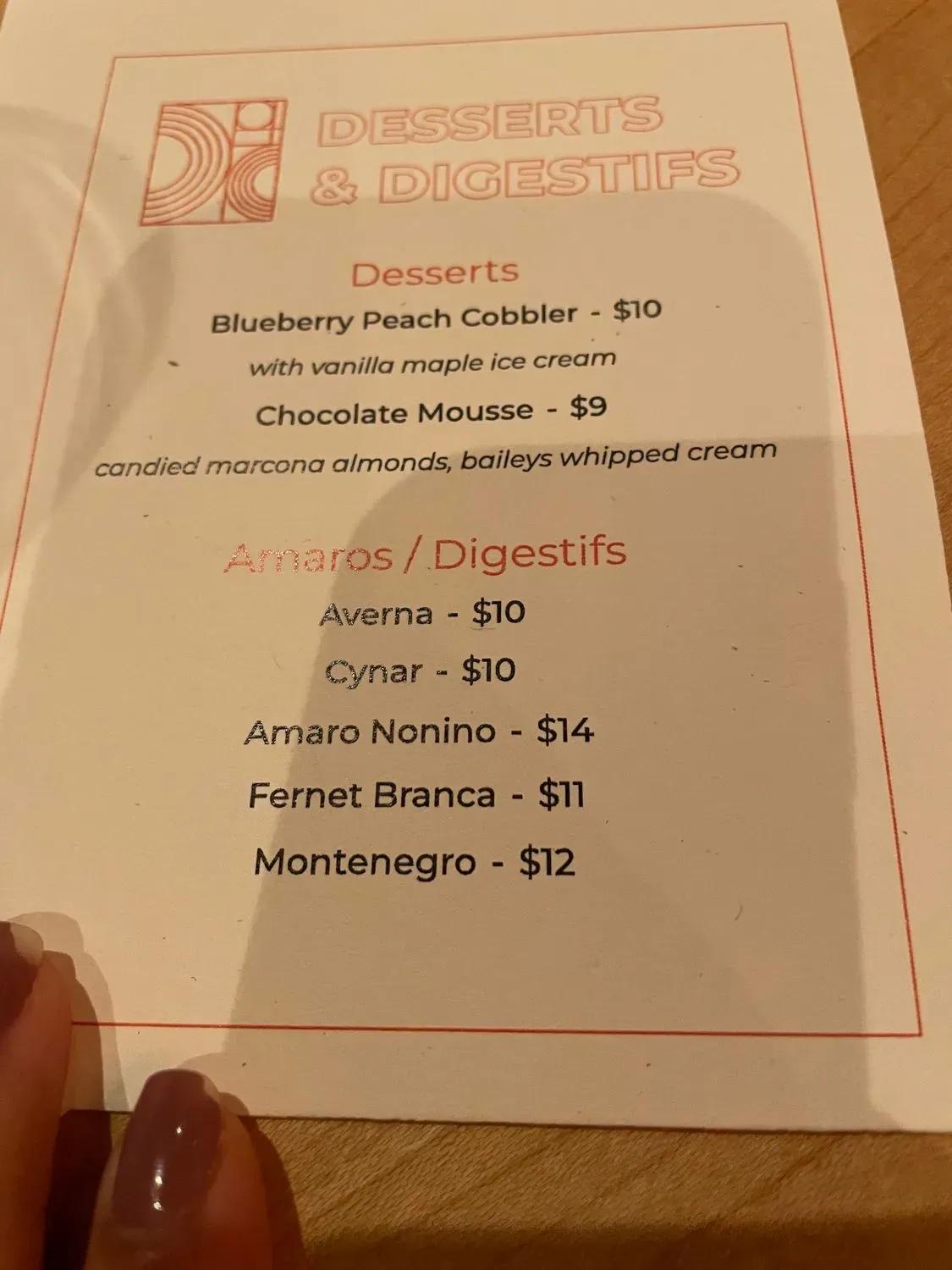 Menu 5