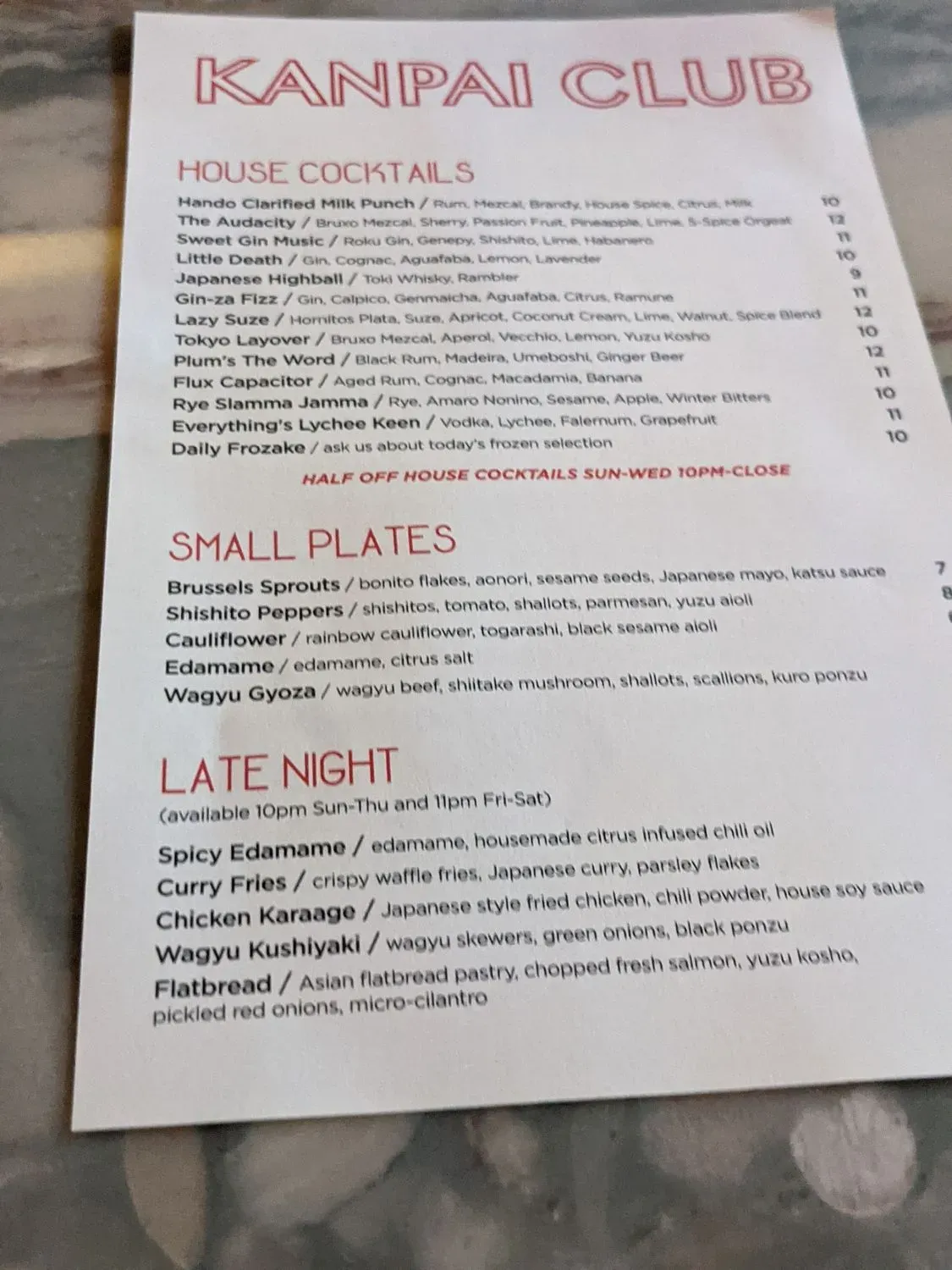 Menu 4