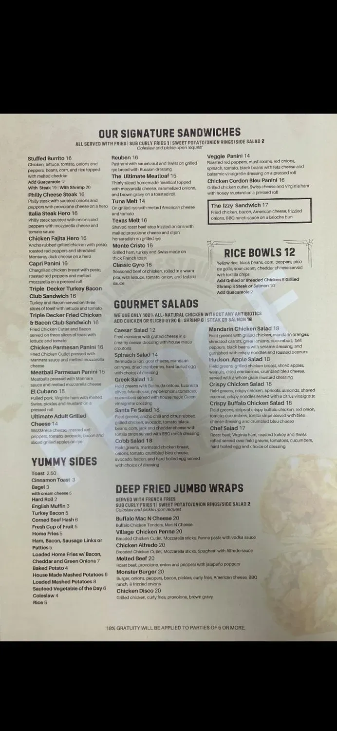 Menu 1