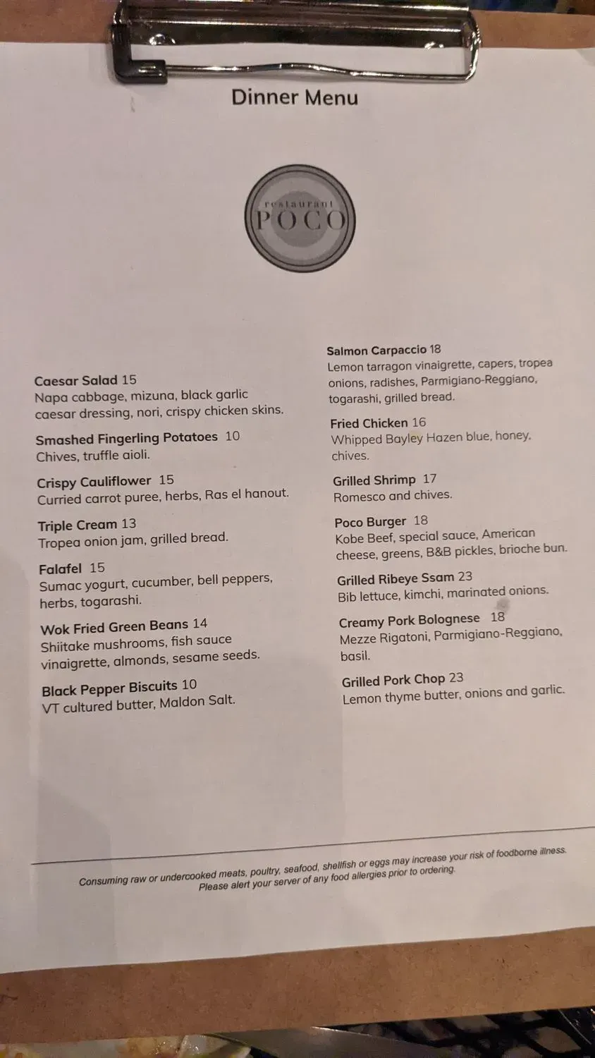 Menu 5