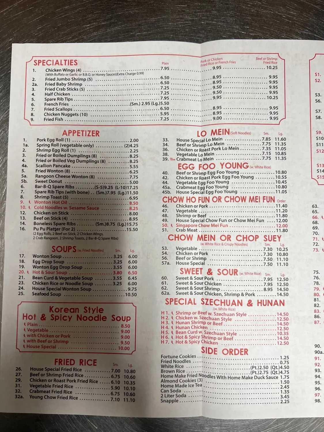 Menu 5