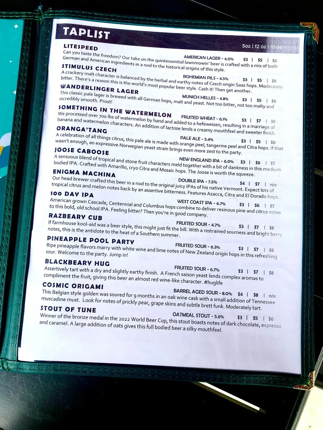 Menu 6