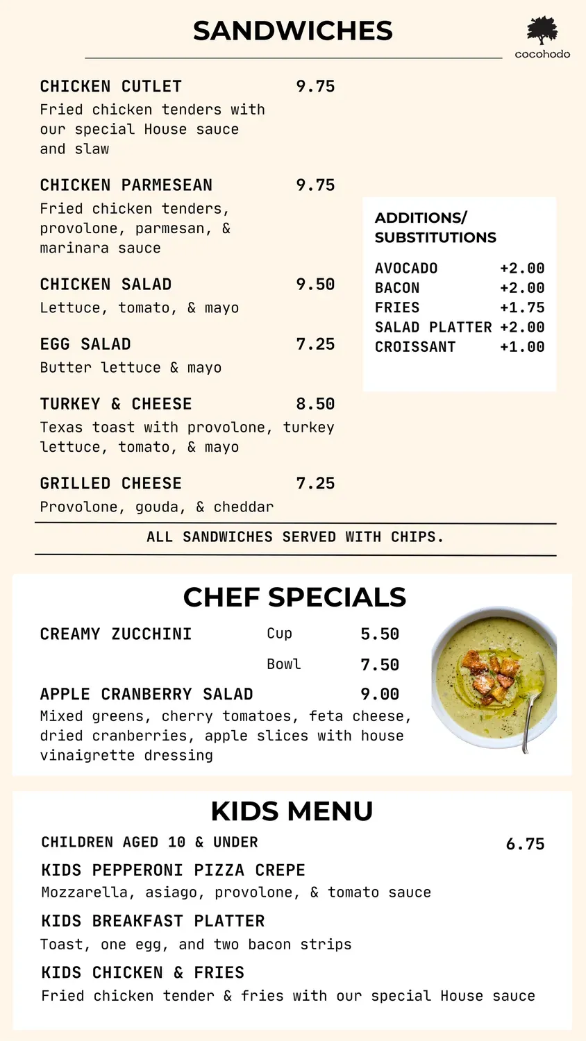 Menu 2