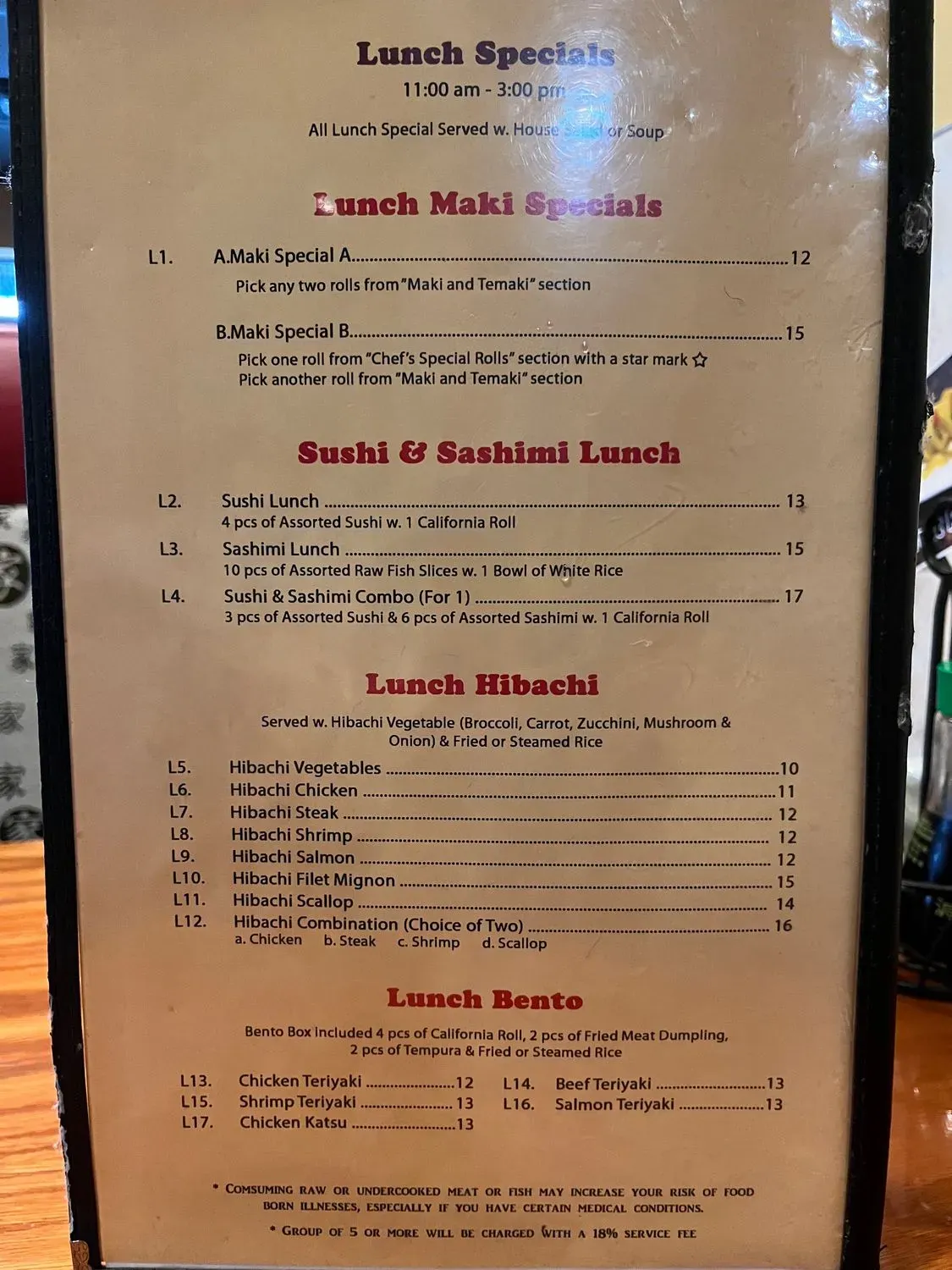 Menu 3