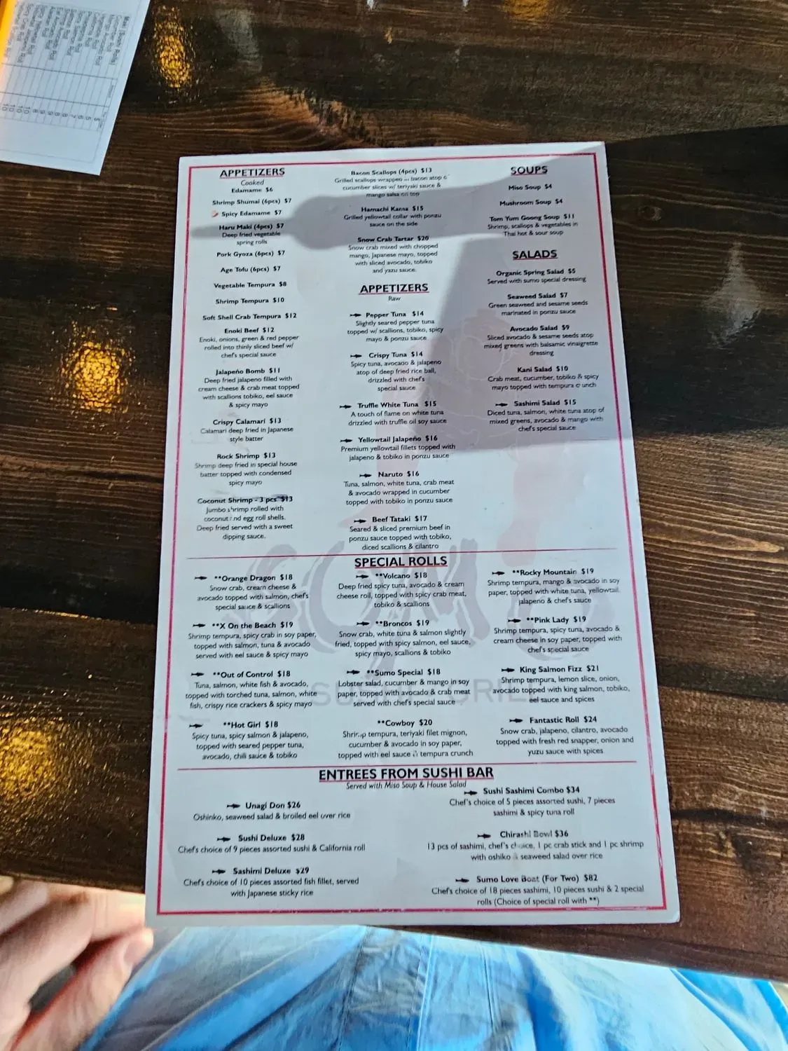 Menu 5