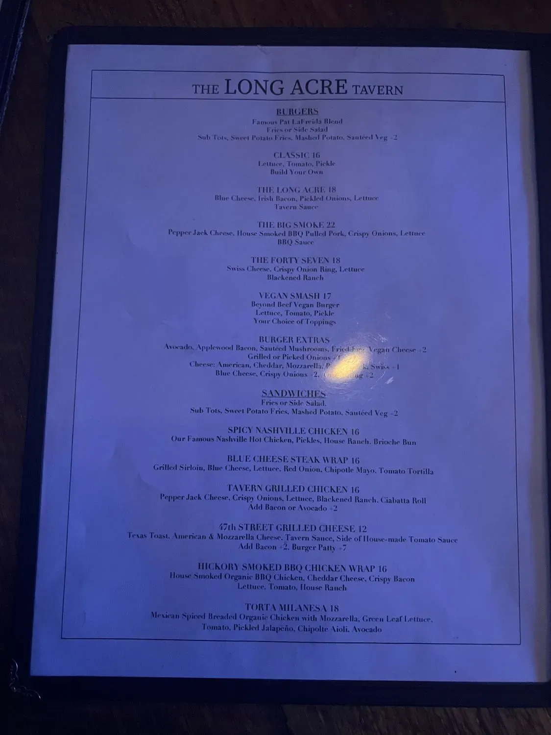 Menu 5