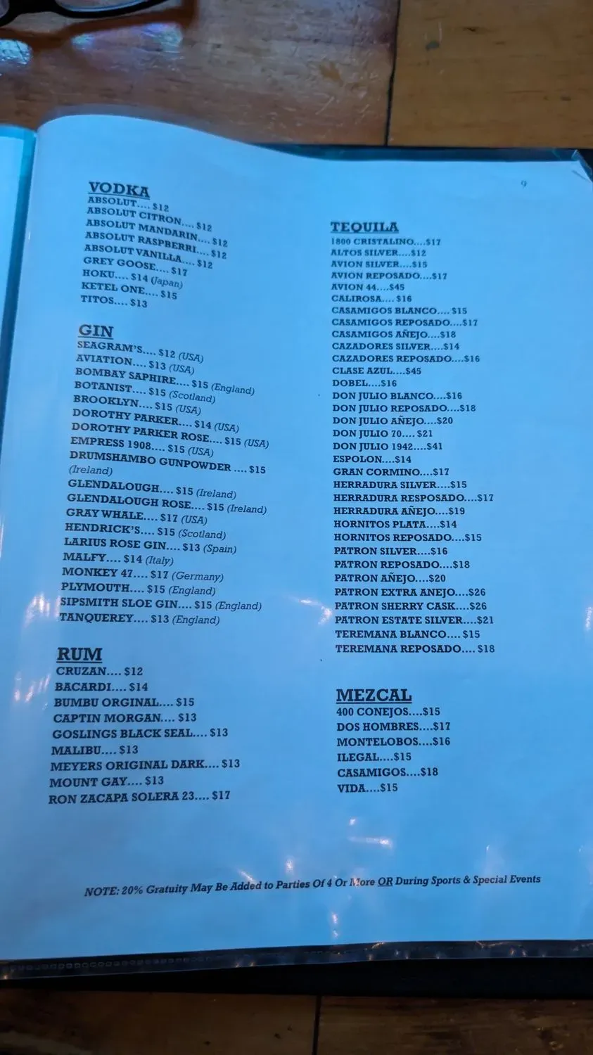 Menu 2