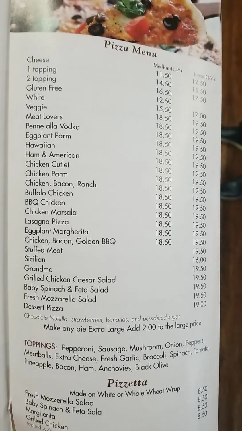 Menu 1