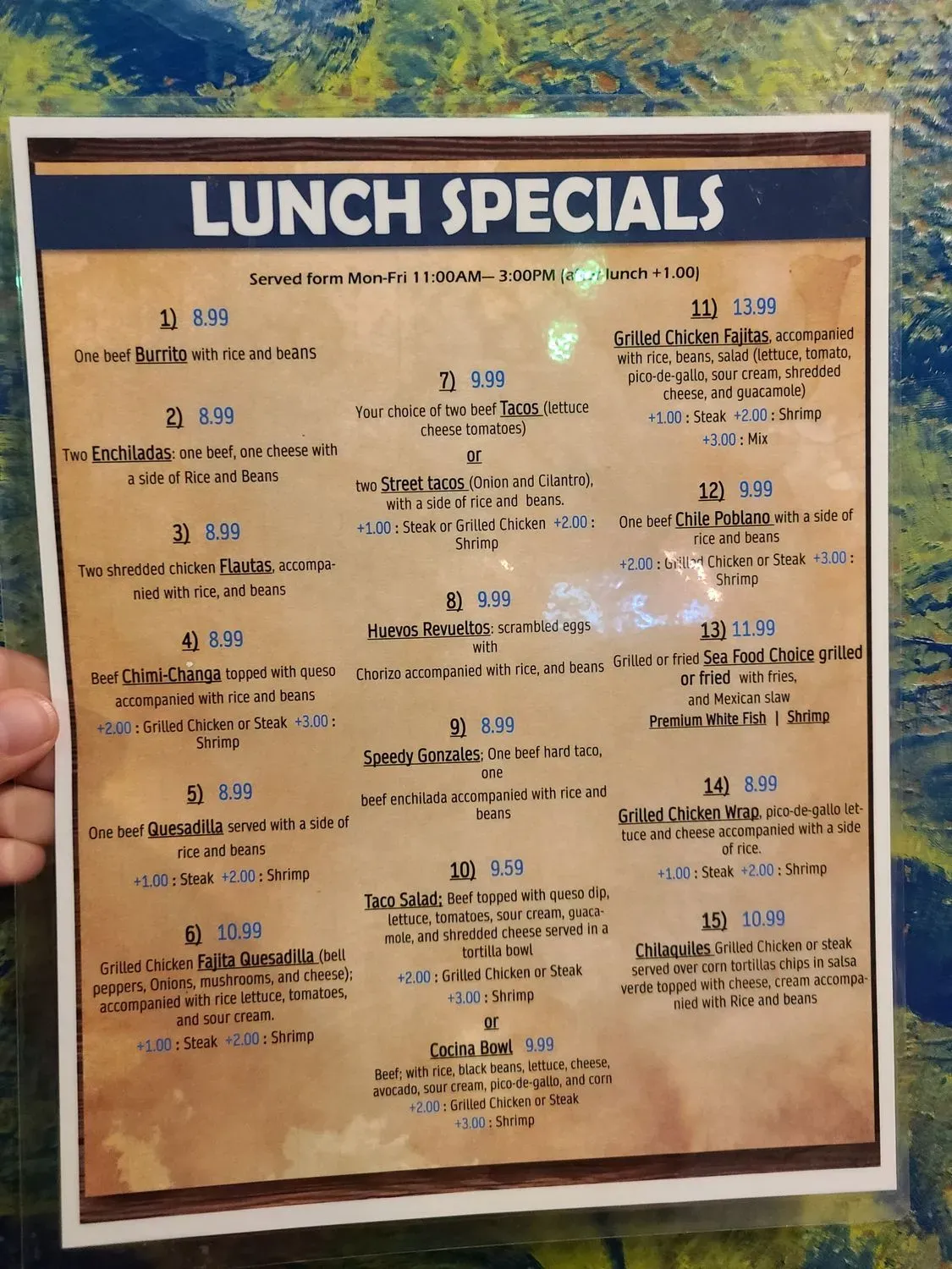 Menu 5