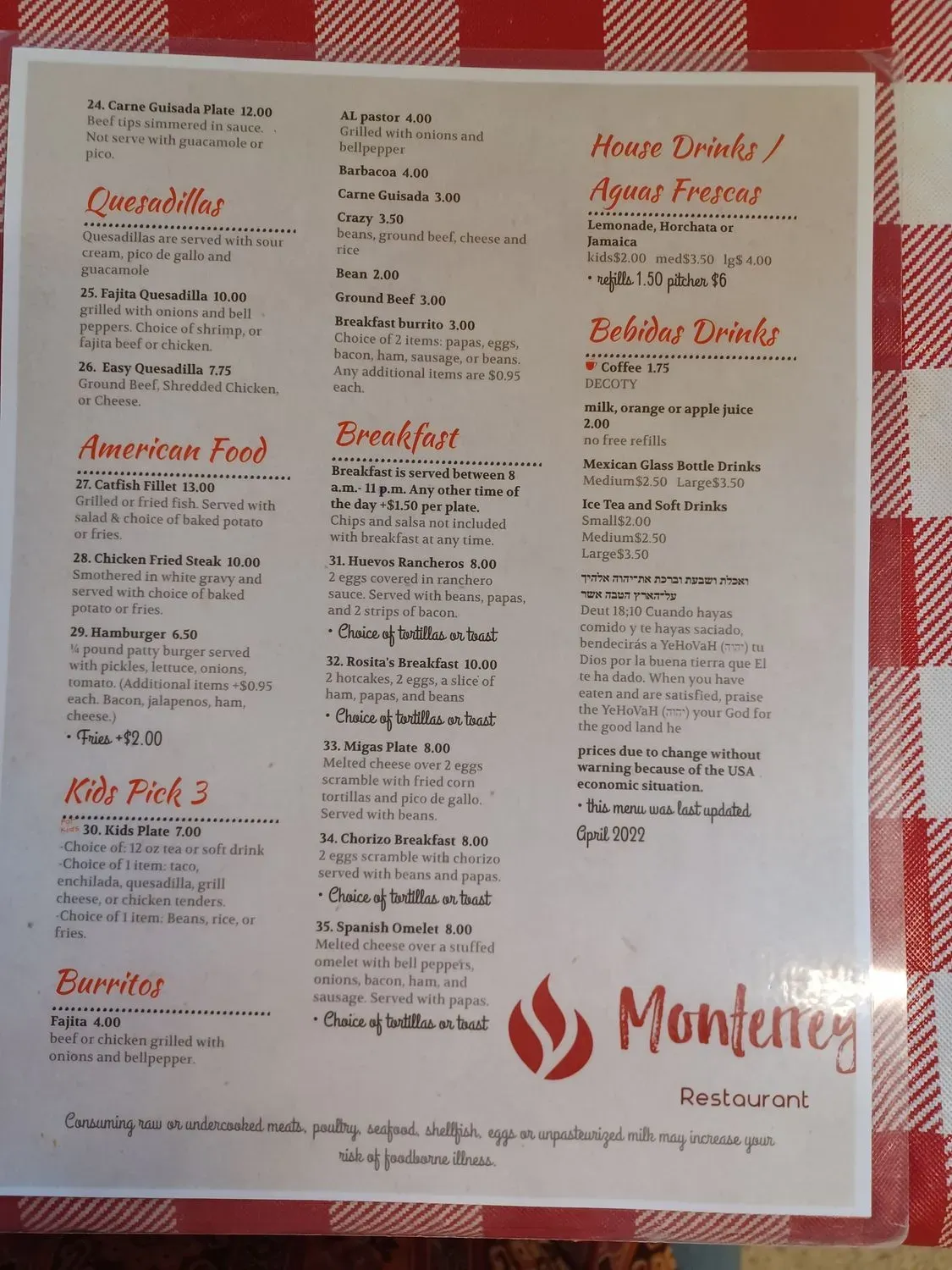 Menu 1