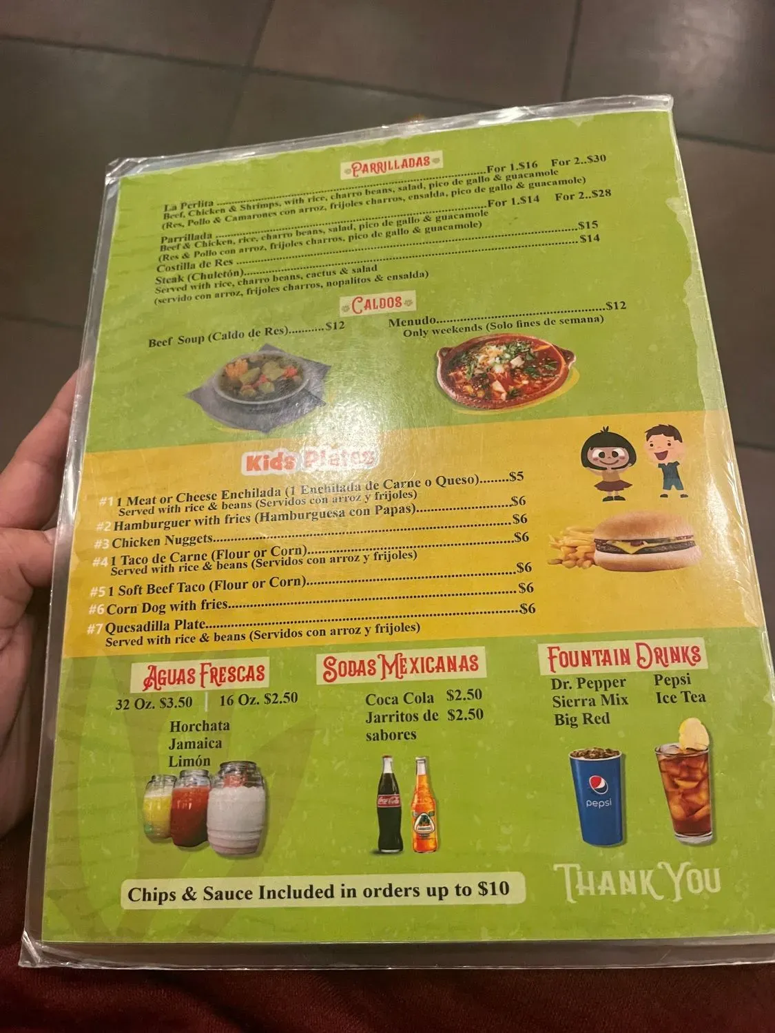 Menu 5