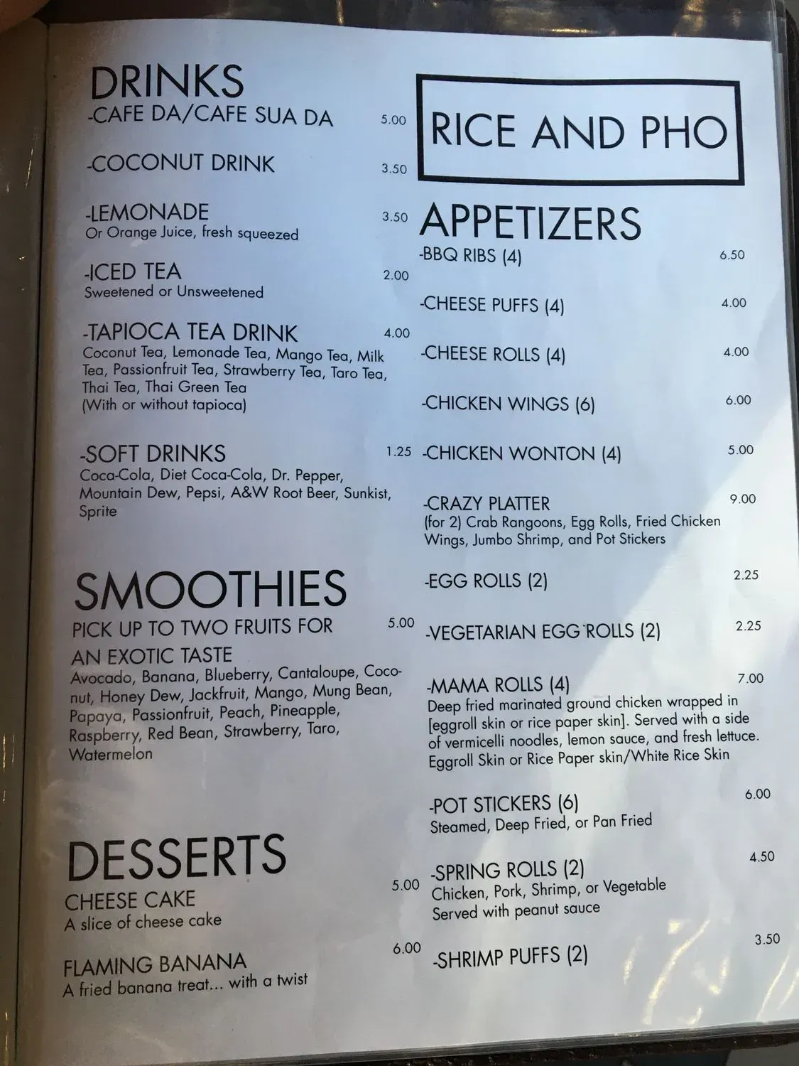 Menu 5