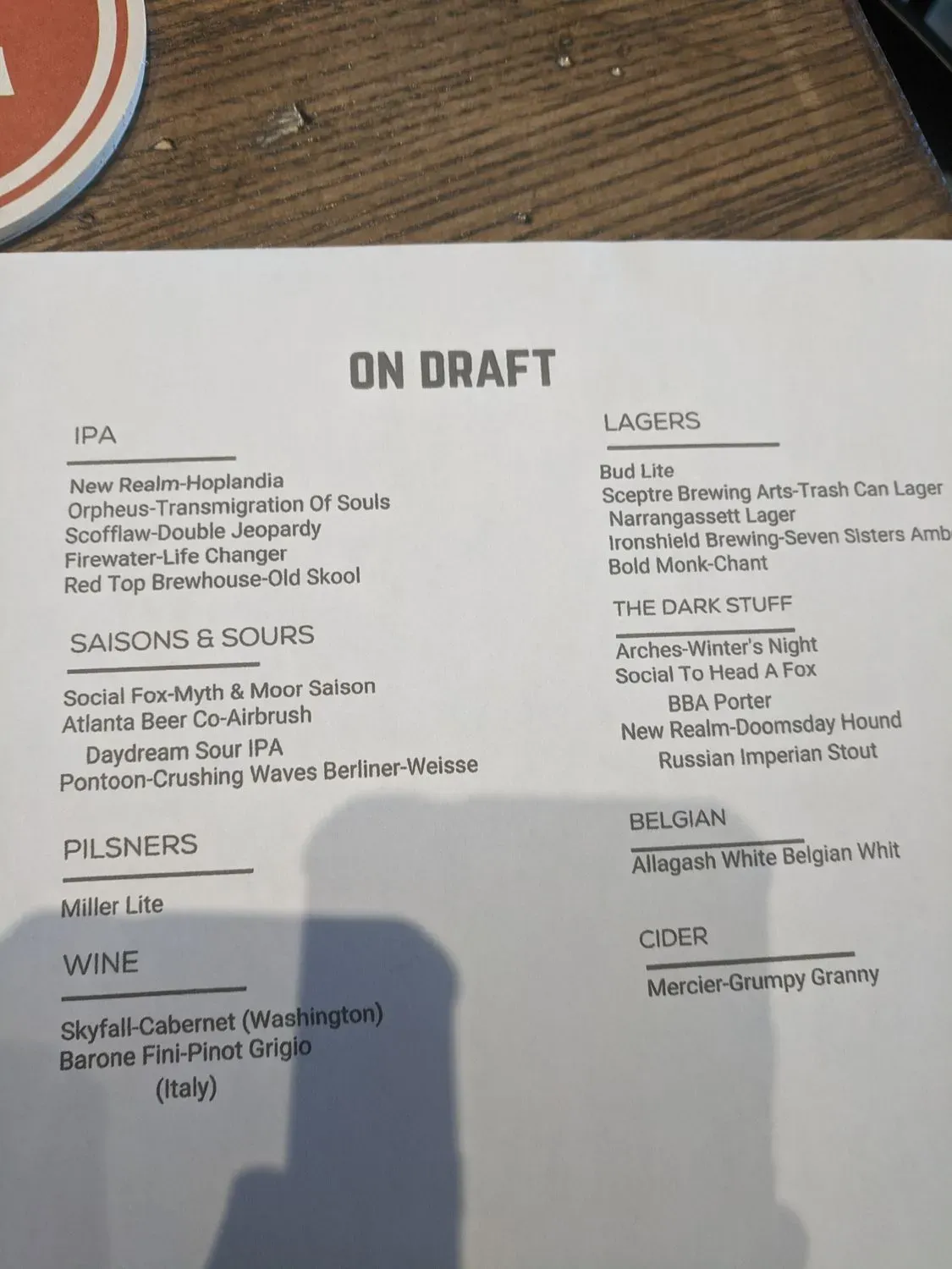 Menu 4