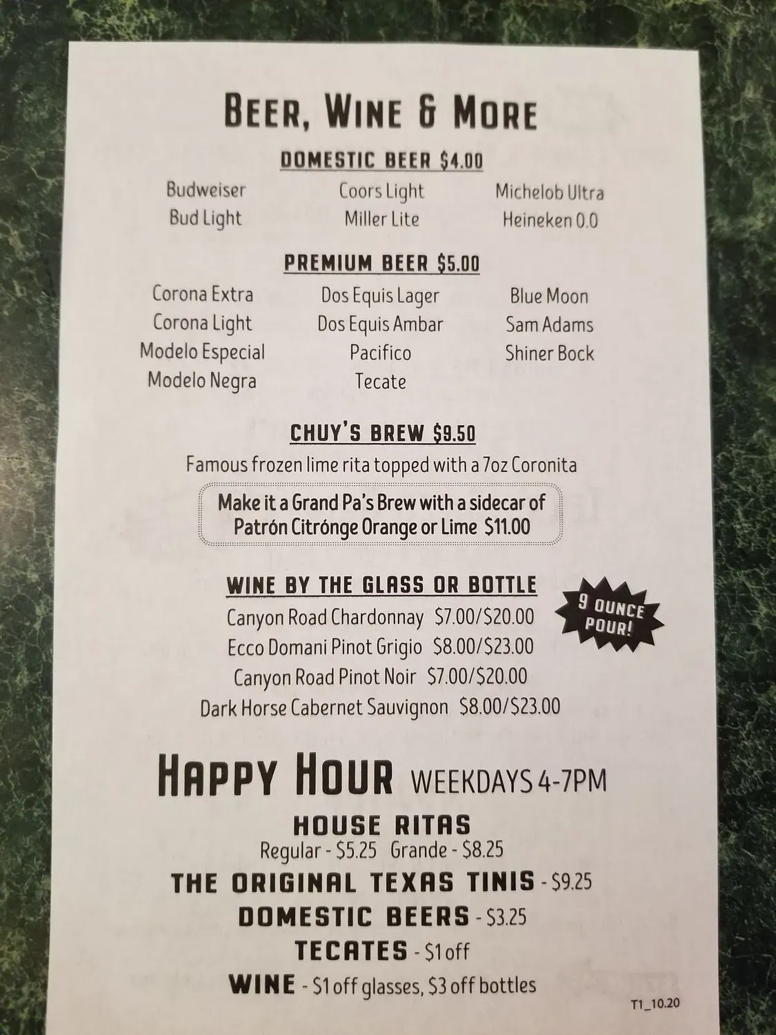 Menu 3