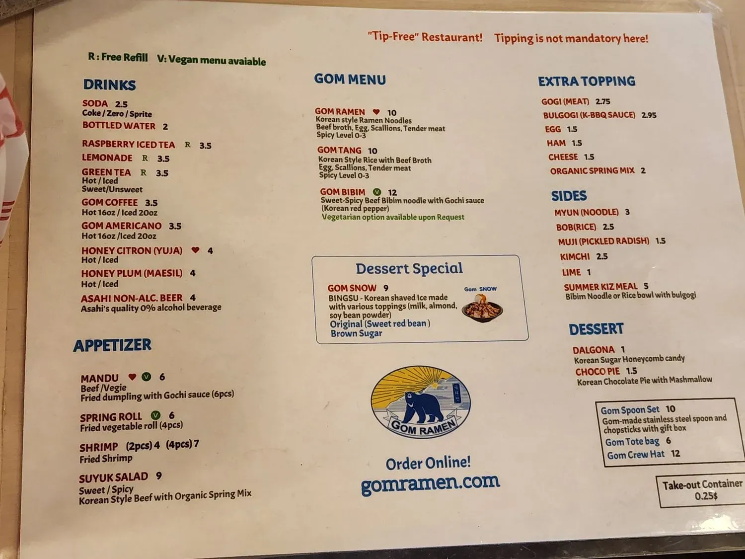 Menu 3