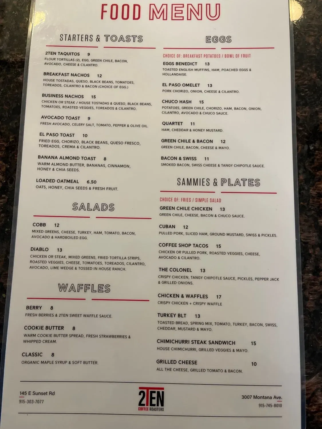 Menu 1