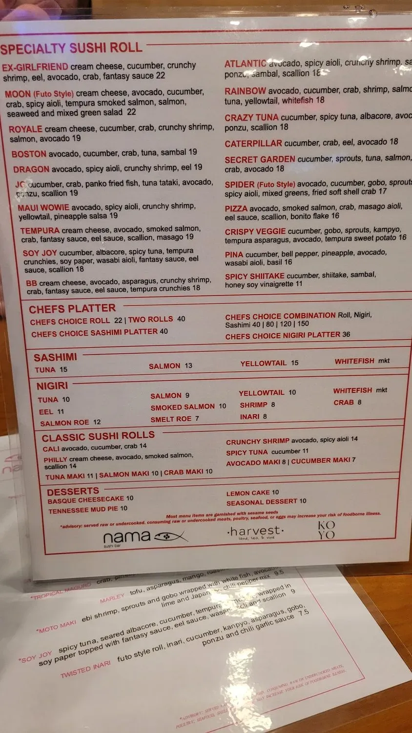 Menu 4