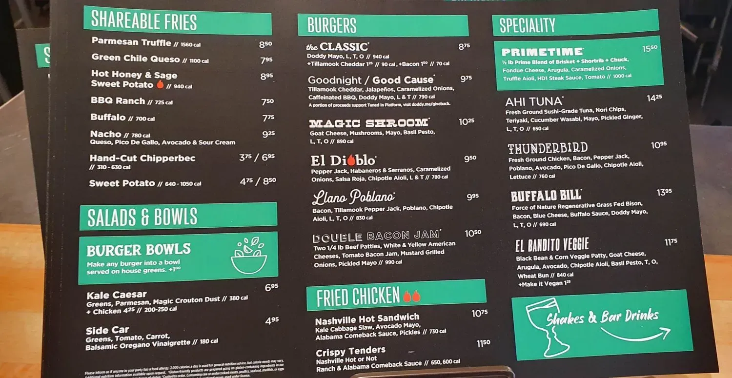 Menu 1